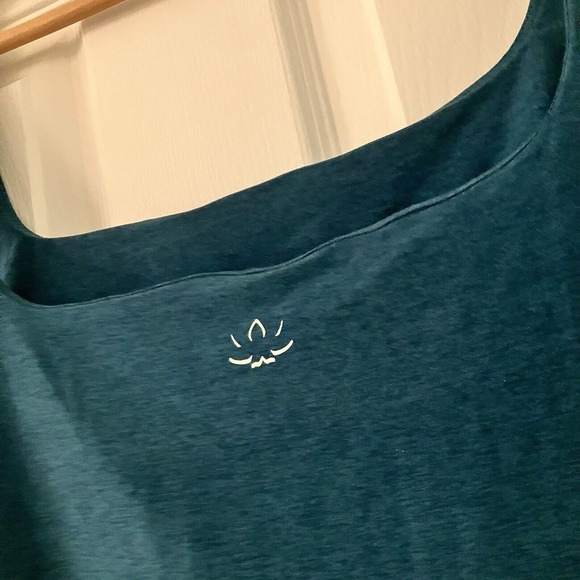 Beyond Yoga Womens Size 1X Green Spacedye Icon Midi Dress‎ Sleeveless Stretch - Picture 4 of 12